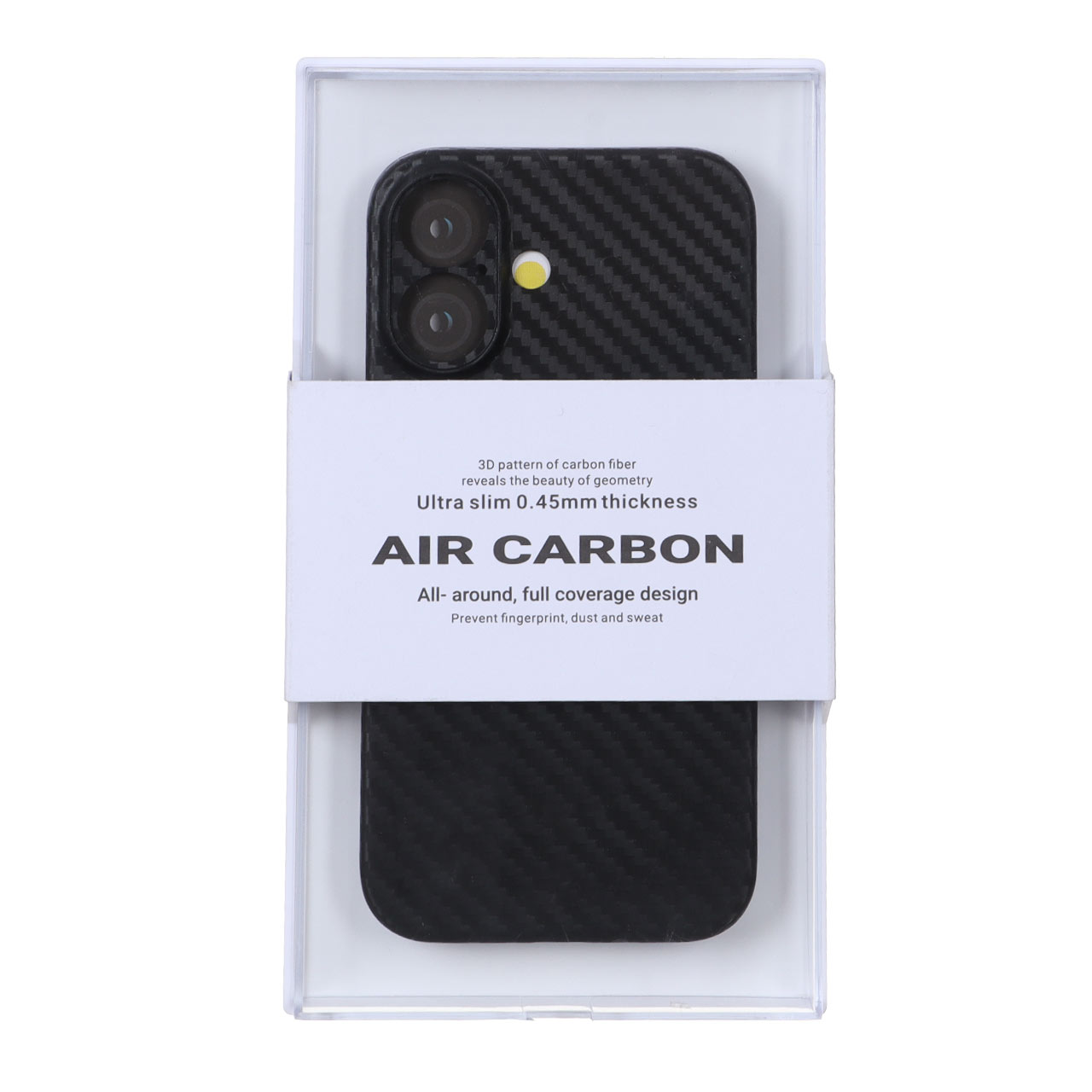 قاب محافظ لنزدار Apple iPhone 16 - Original KZDoo Air Carbon - مشکی ( پک دار)