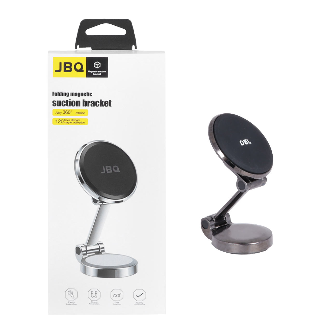 هولدر گوشی موبایل مگنتی JBQ مدل MG-372 - نقره ای