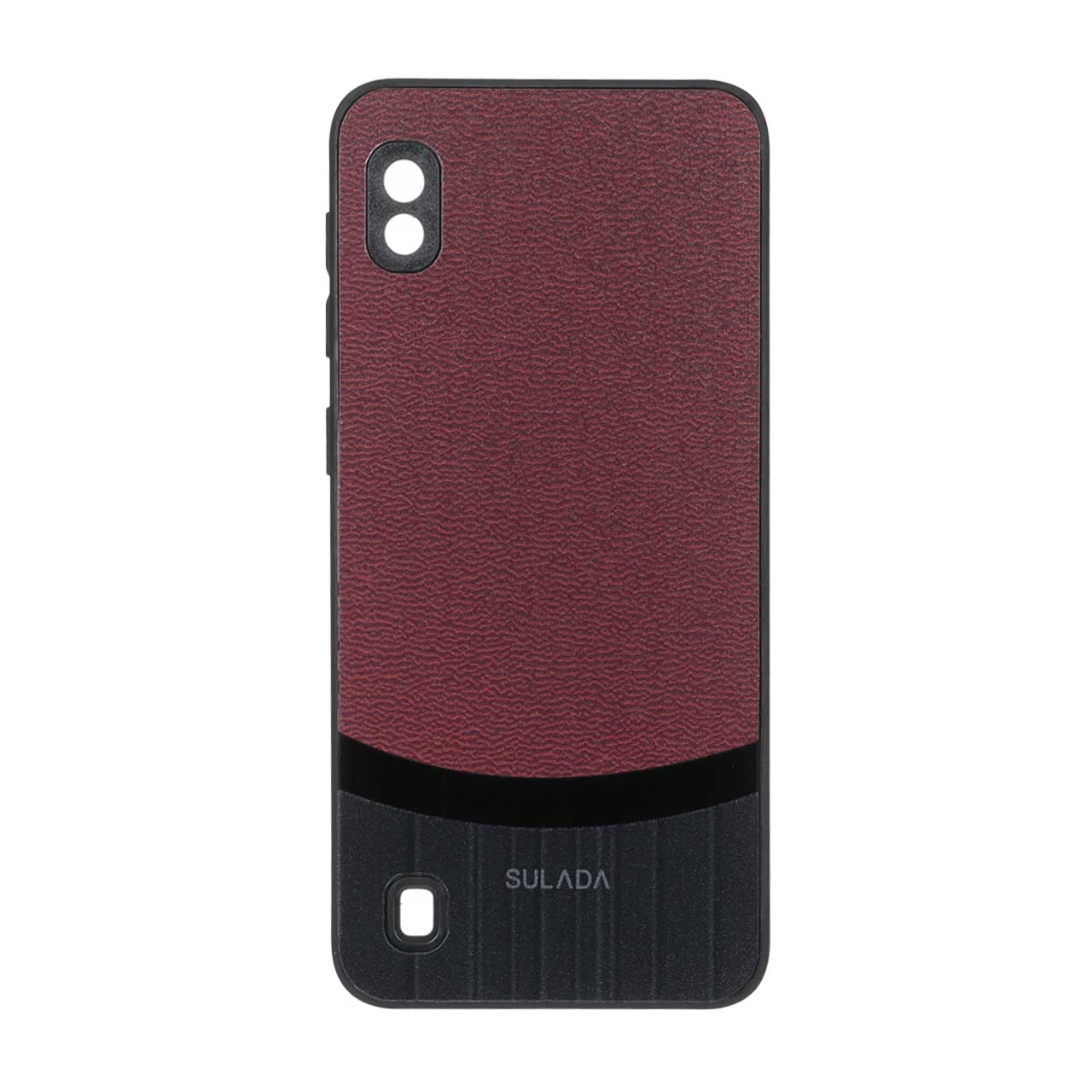 قاب SULADA دو تکه Texture مدل Samsung Galaxy A10 / M10 - زرشکی