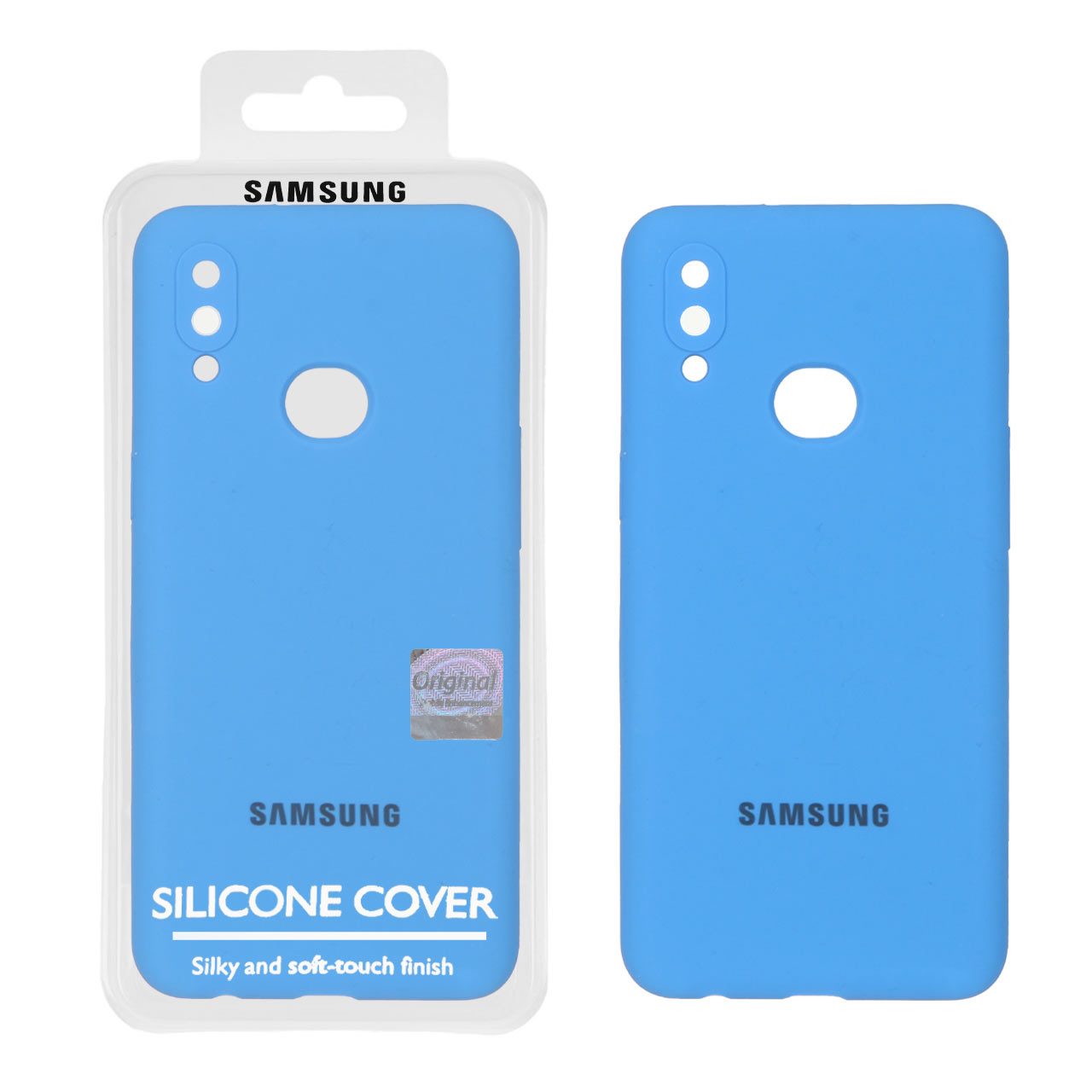 قاب سیلیکونی پاک کنی اورجینال Master Quality مدل Samsung Galaxy A10s - آبی (پک دار)