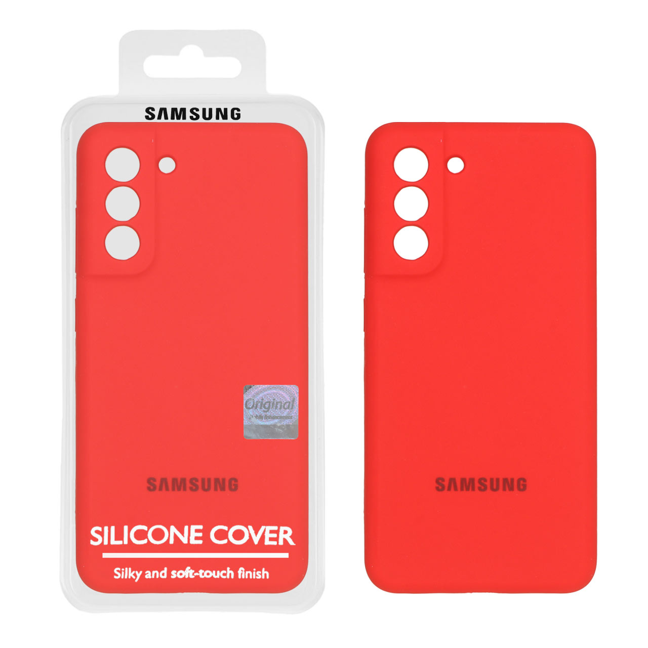 قاب سیلیکونی پاک کنی اورجینال Master Quality مدل Samsung Galaxy S21 FE - قرمز (پک دار)