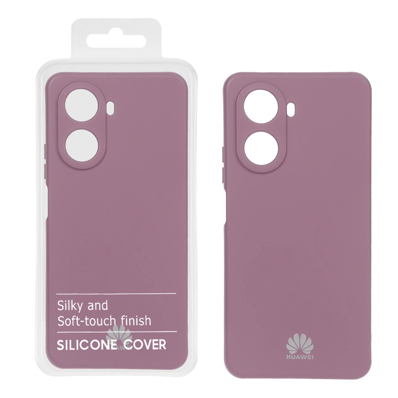 قاب نیو سیلیکون محافظ لنزدار Huawei Nova 10 SE - RFF - بنفش (پک دار)