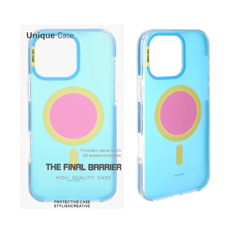 قاب CiCi Case هولوگرامی Magsafe مدل Apple iPhone 16 Pro Max - آبی (پک دار)