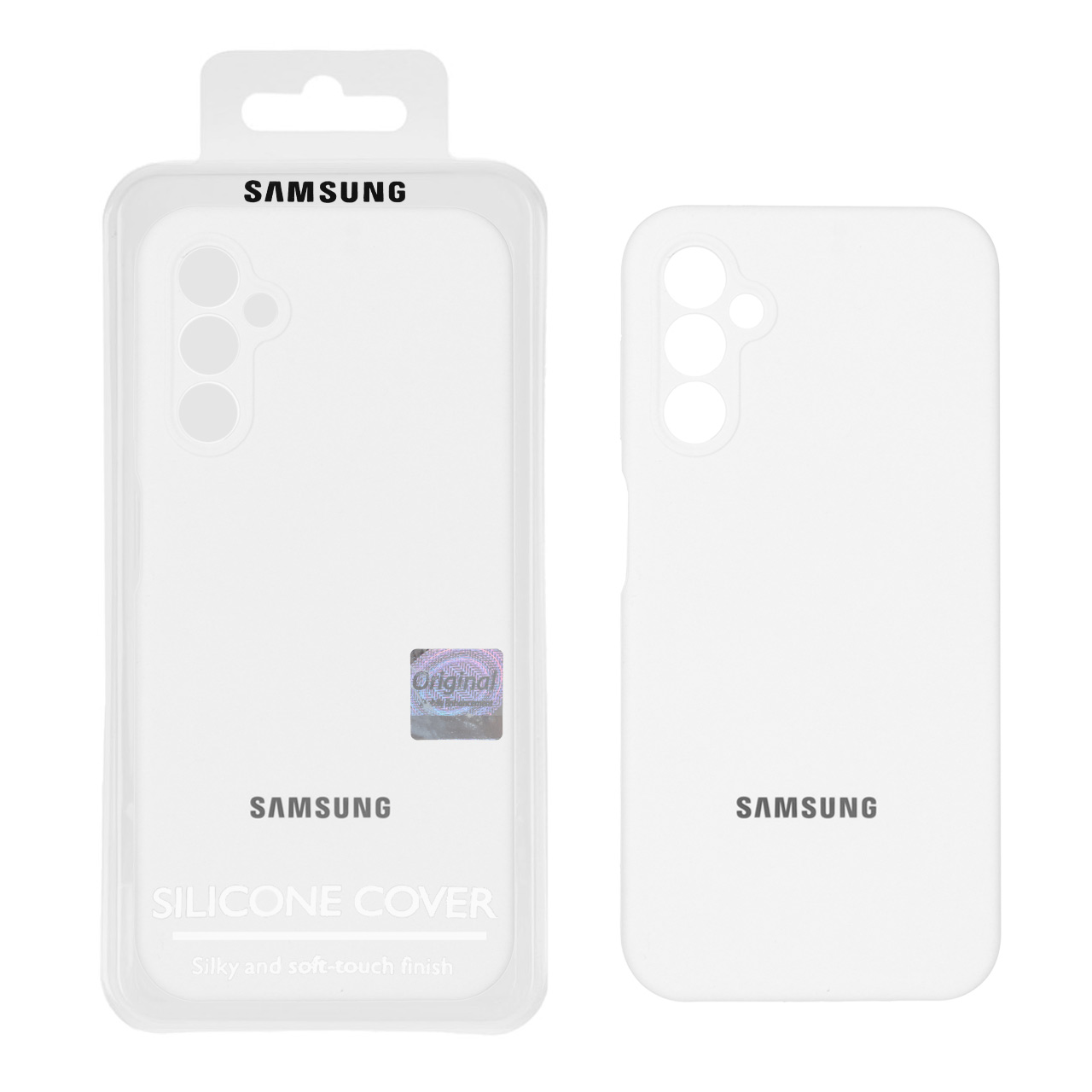 قاب سیلیکونی پاک کنی اورجینال Master Quality مدل Samsung Galaxy A14 - سفید (پک دار)