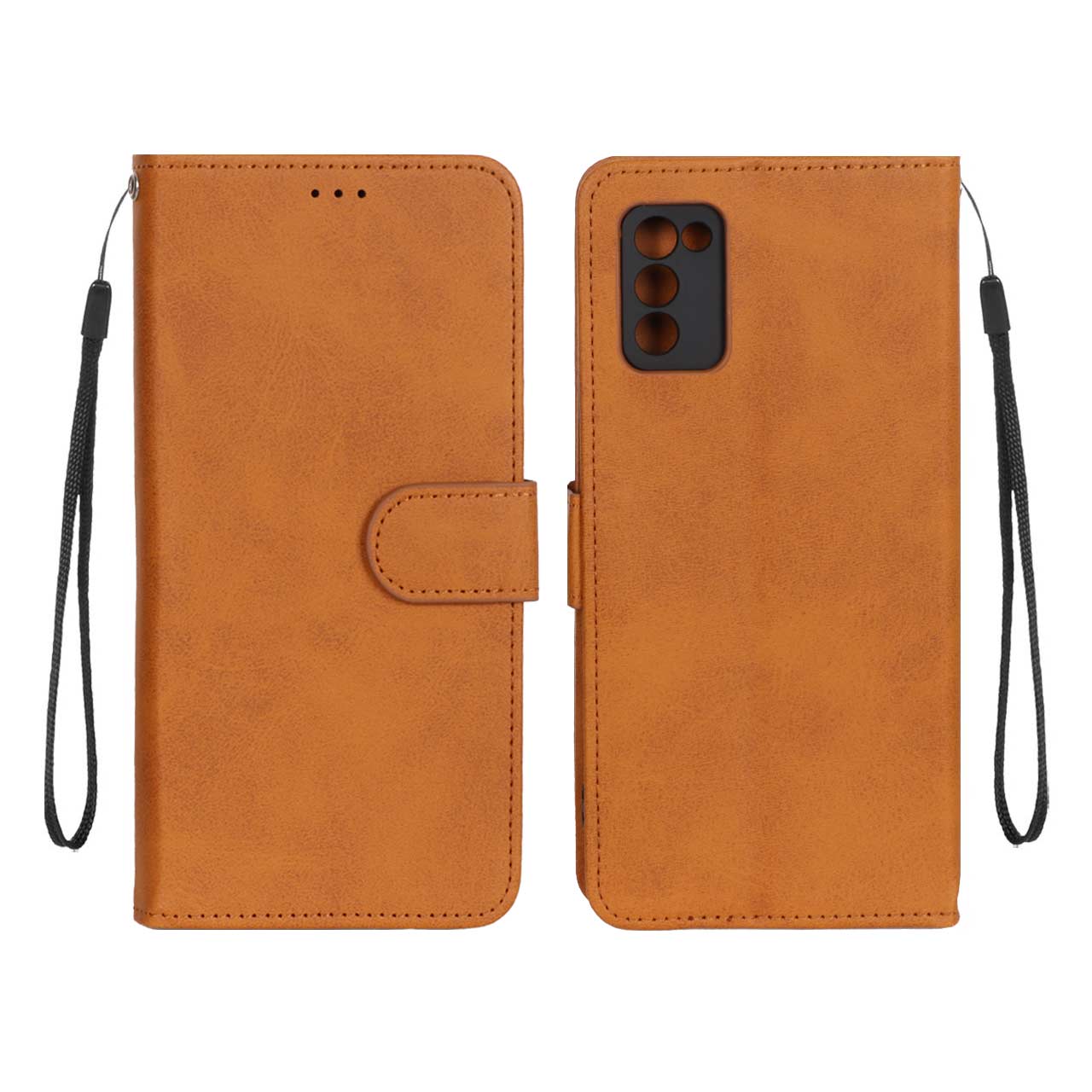 کیف موبایل مگنتی Samsung Galaxy A03s / A02s - عسلی