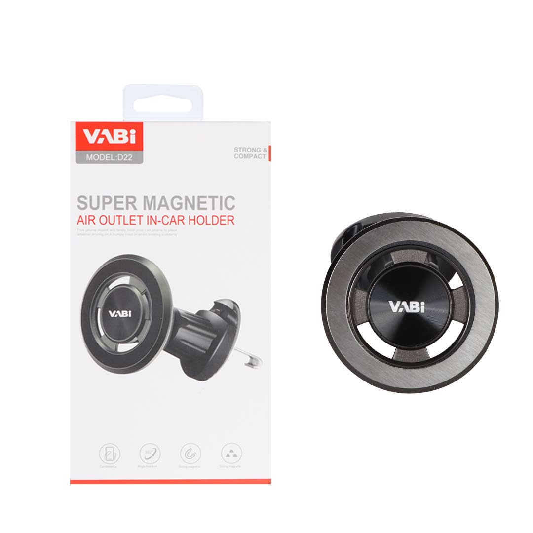 هولدر گوشی موبایل دریچه کولری سوپر مگنتی VABI مدل D22 - مشکی