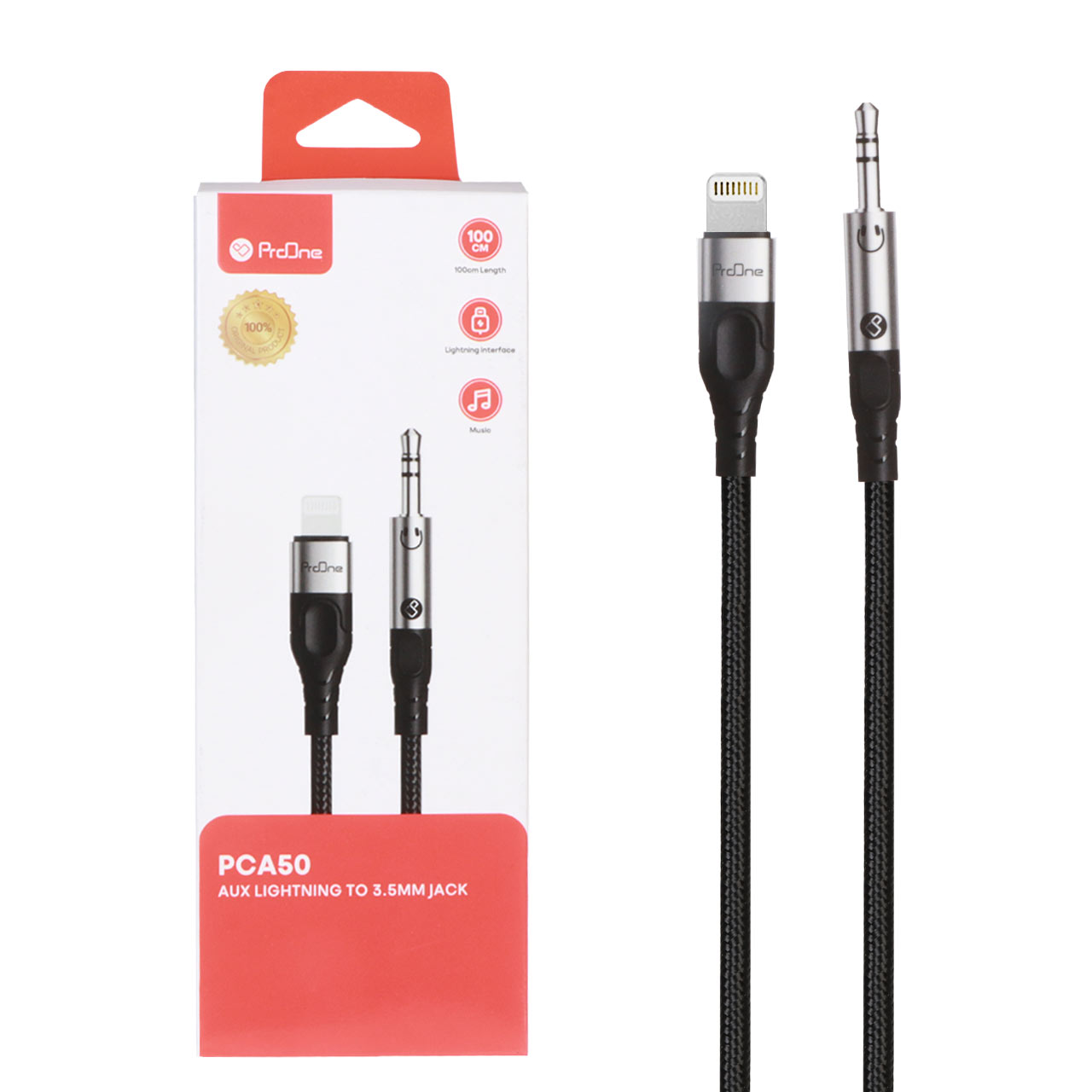 کابل ProOne Lightning To Aux مدل PCA50 - مشکی