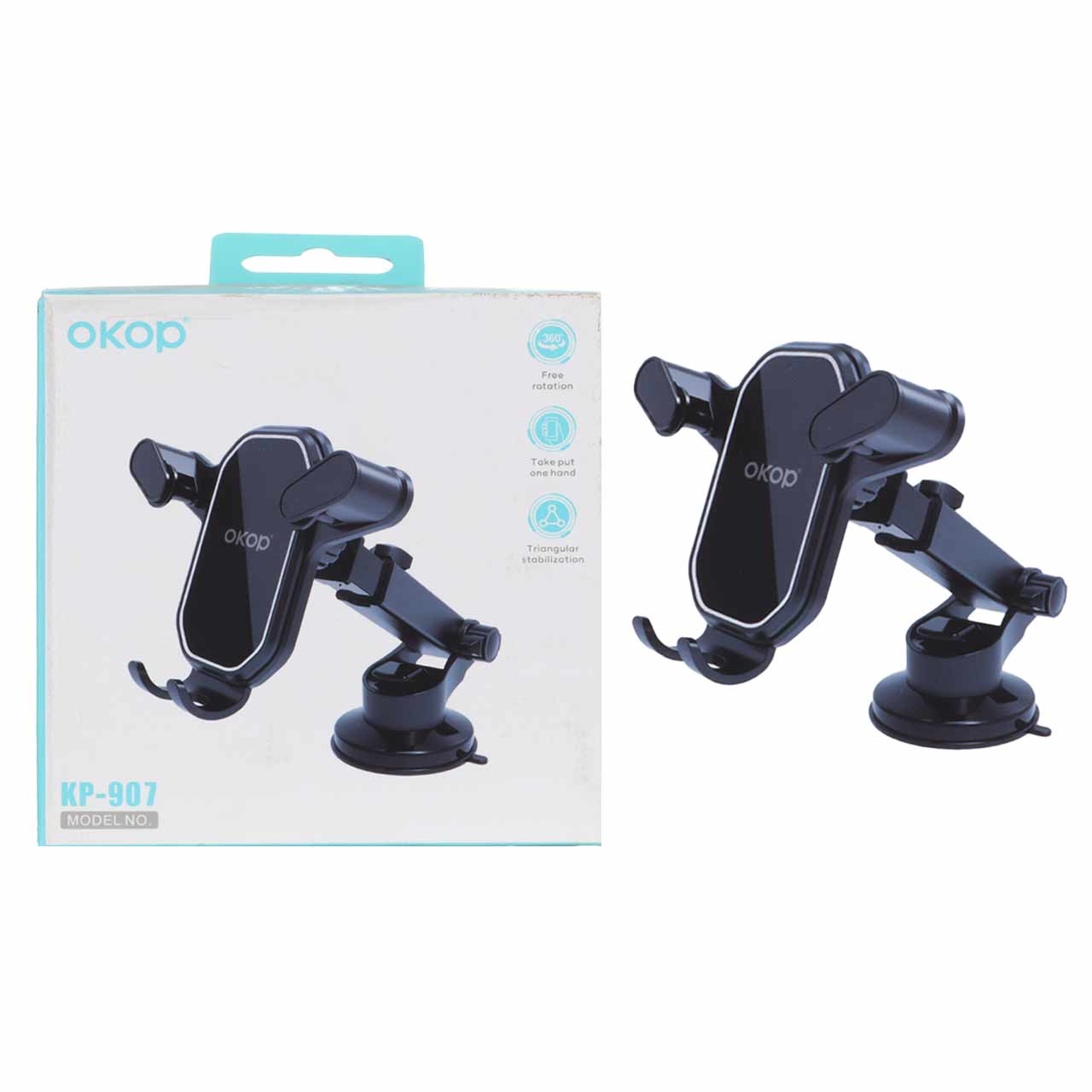 هولدر پایه دار گوشی موبایل Okop مدل KP-907 - مشکی