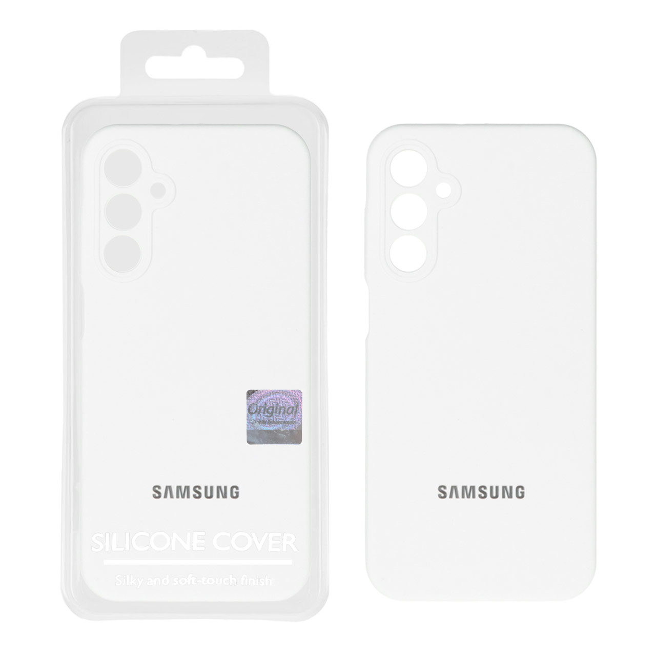 قاب سیلیکونی پاک کنی اورجینال Master Quality مدل Samsung Galaxy A15 - سفید (پک دار)