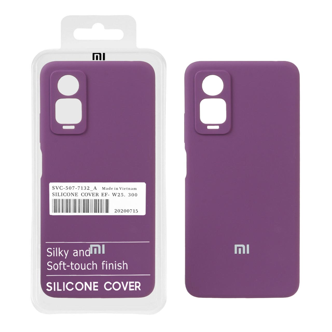 قاب سیلیکونی پاک کنی اورجینال درجه یک Xiaomi Redmi Note 12 Pro 4G - ارغوانی (پک دار)