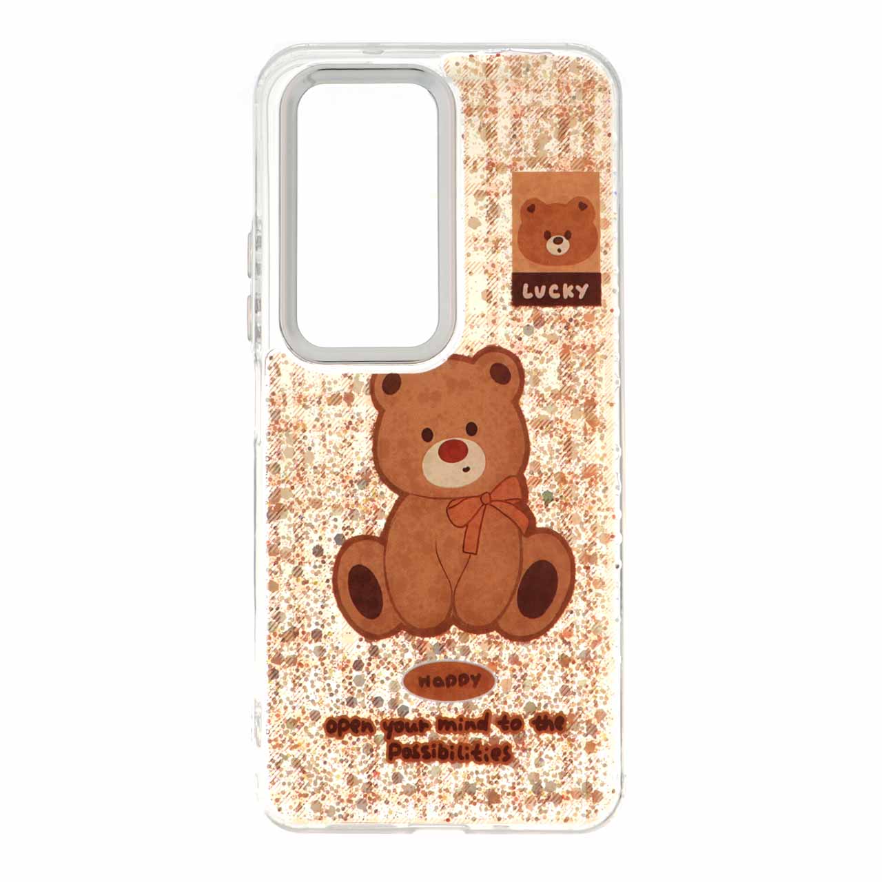 قاب رزینی اکلیلی لنز سیلور Xiaomi Redmi 15 4G - طرح 124