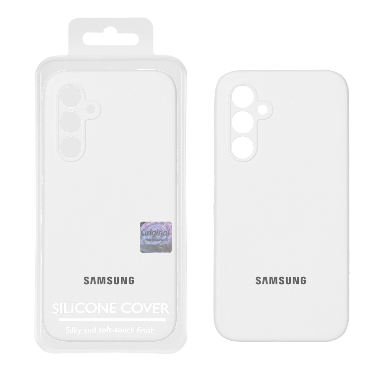 قاب سیلیکونی پاک کنی اورجینال Master Quality مدل Samsung Galaxy A54 - سفید (پک دار)