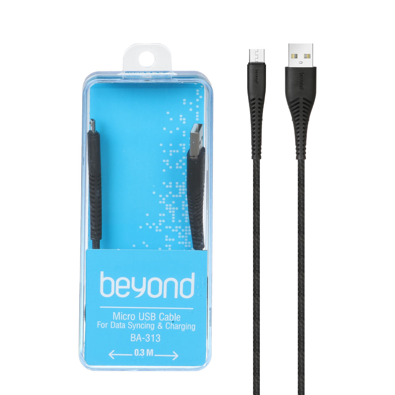 کابل شارژ پاوربانک اندروید beyond مدل BA-313 - مشکی