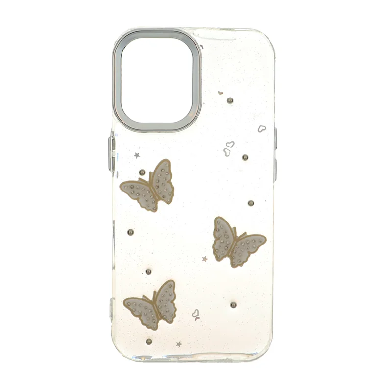 قاب رزینی طرح برجسته لنز سیلور Apple iPhone 16 - طرح 361