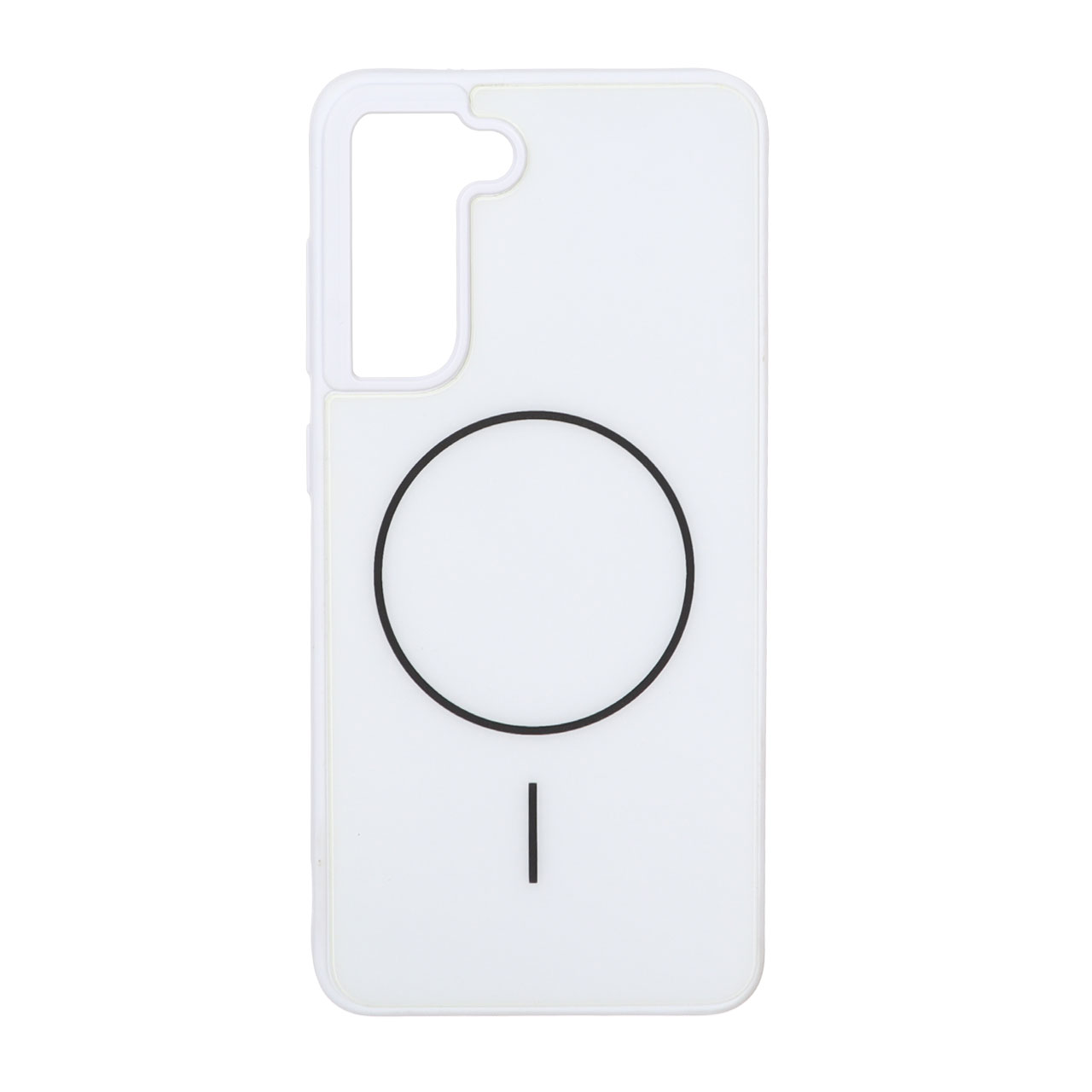 قاب M Pro پشت براق طرح مگ سیف Samsung Galaxy S21 FE - سفید