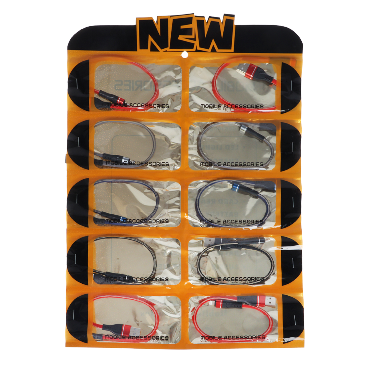 کابل شارژ پاوربانک آیفون کد1 - (بسته 10 عددی) - AZR