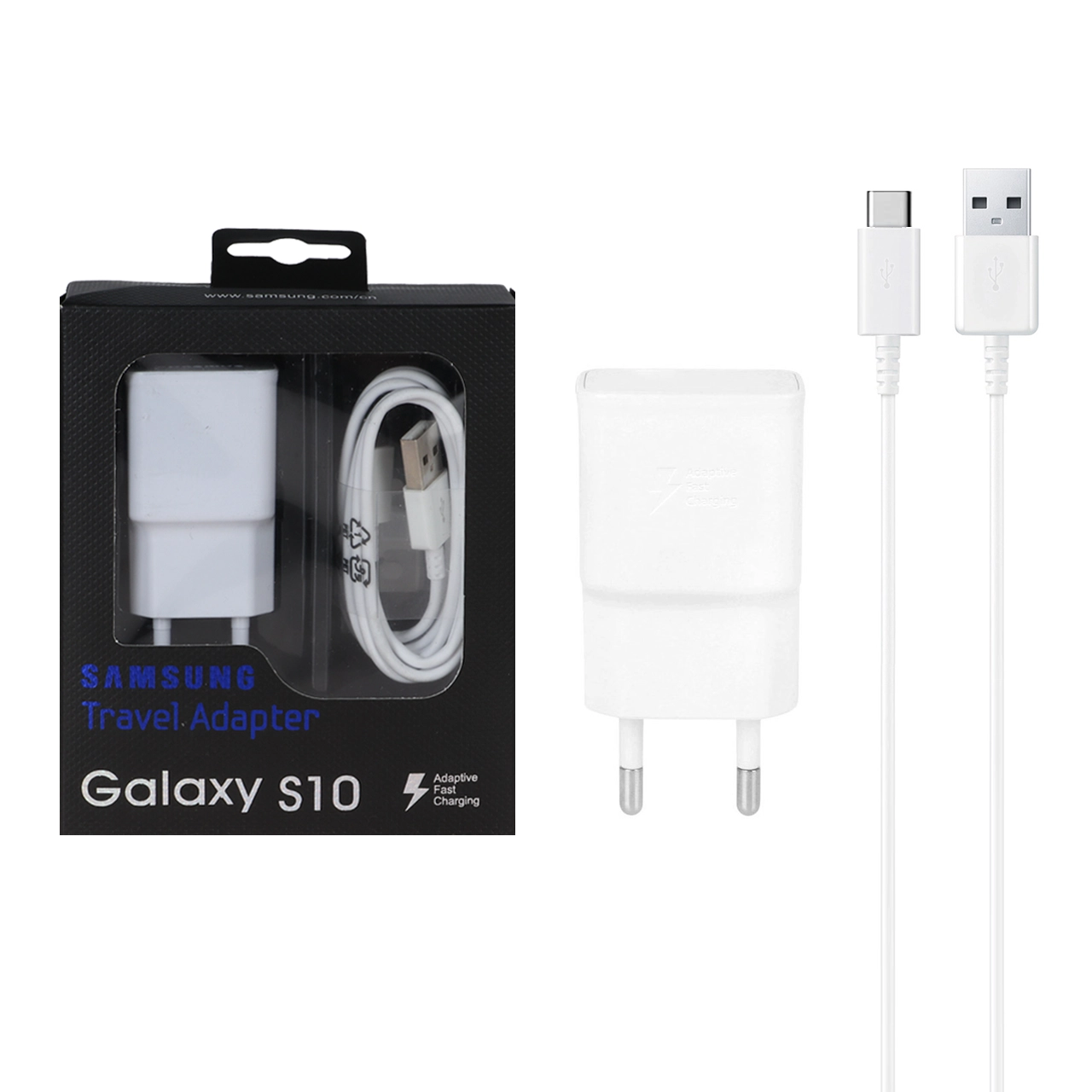 شارژر دیواری تک پورت SAMSUNG مدل TA20C S10 - سفید