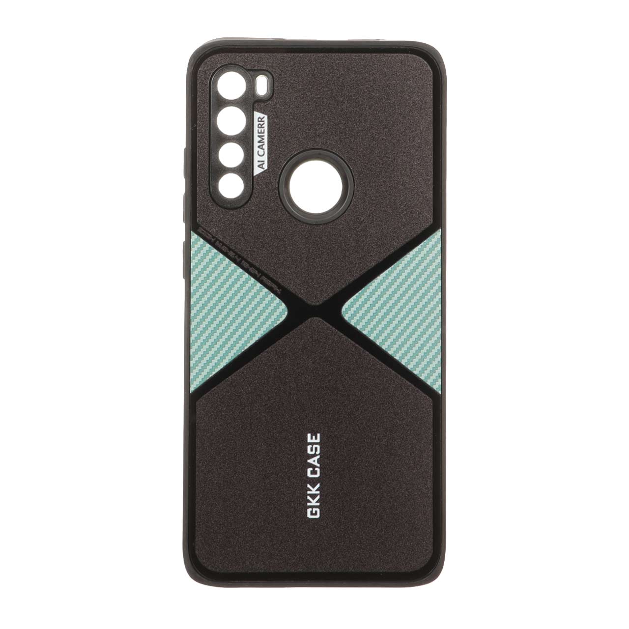 قاب GKK دور براق طرح X محافظ لنزدار Xiaomi Redmi Note 8 - سبز