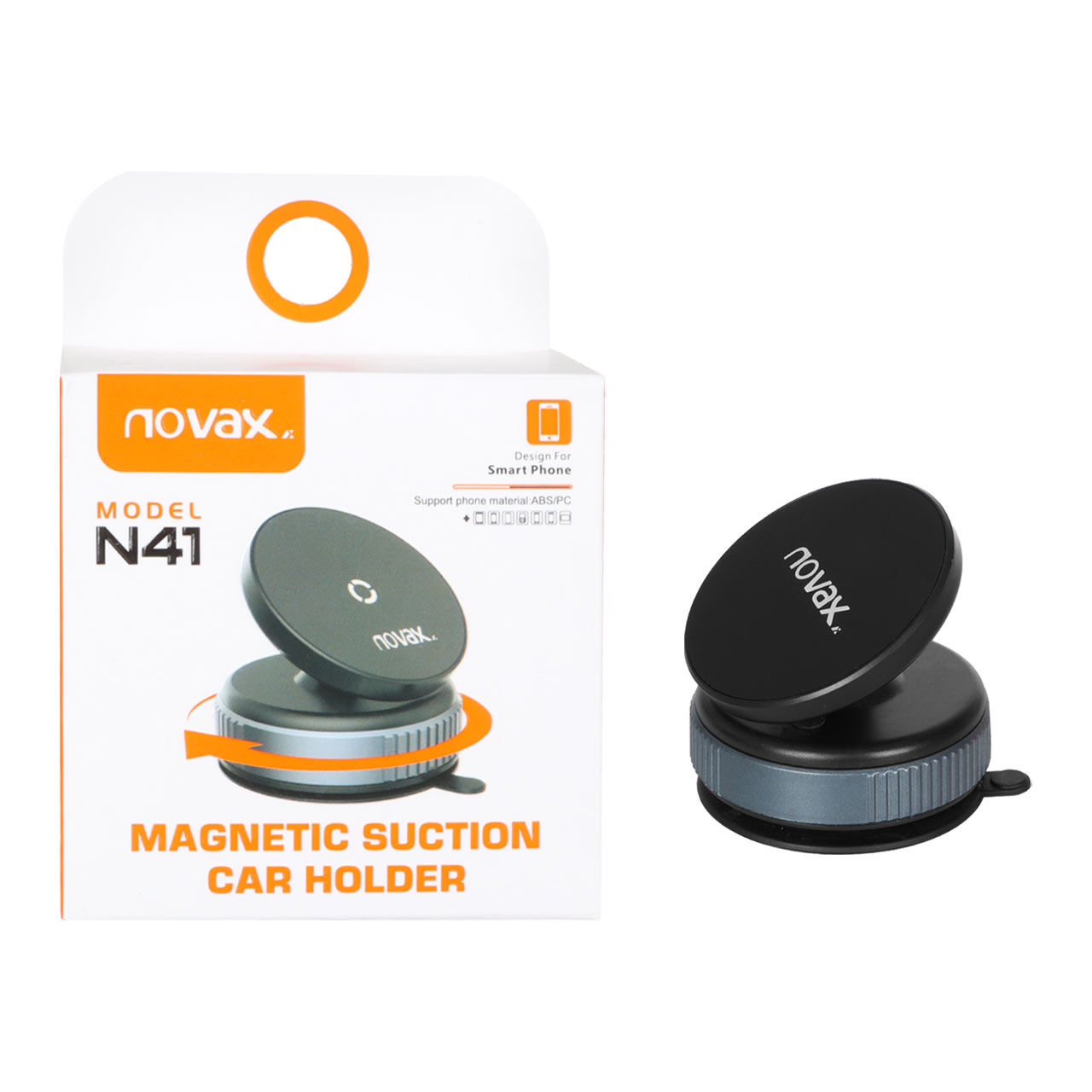 هولدر گوشی موبایل مگنتی Novax مدل N41 - مشکی