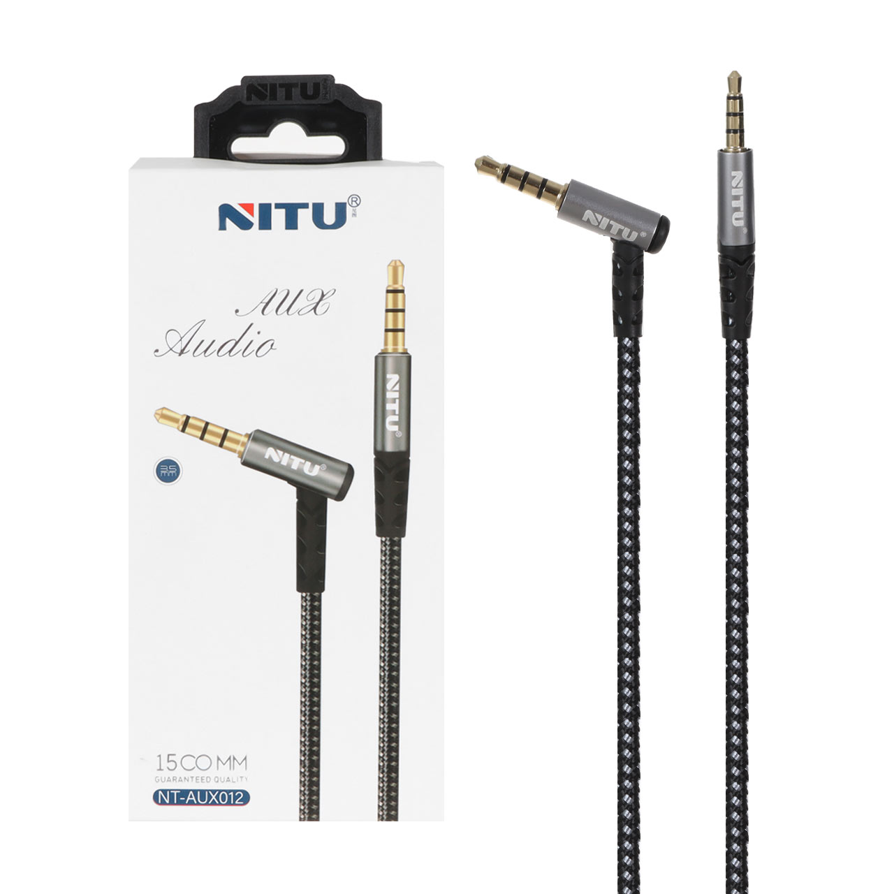 کابل Nitu Aux مدل NT-AUX012 - خاکستری