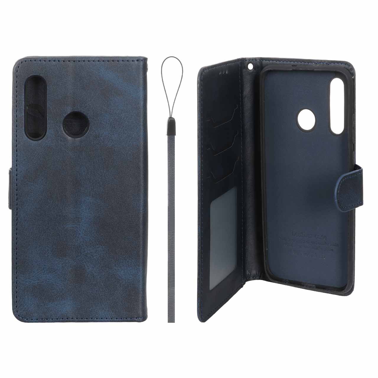 کیف موبایل مگنتی درجه یک داخل خز MNC Plus مدل Honor 10 Lite / 20 Lite / Huawei P Smart (2019) - سرمه ای