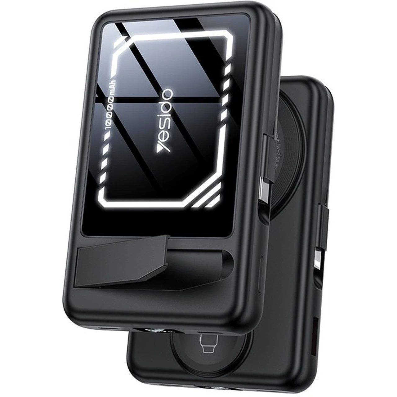 پاوربانک وایرلس و فست شارژ Yesido 22.5W 10000mAh مدل YP79 - مشکی (گارانتی 12 ماه تعویض نیکان همراه)