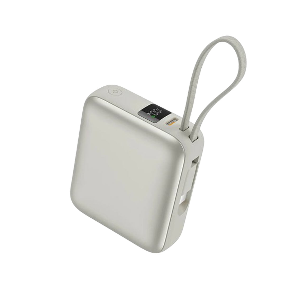 پاوربانک PD و فست شارژ QCY 10000mAh مدل PB10C 35W - نقره ای (گارانتی 18 ماهه شرکتی)