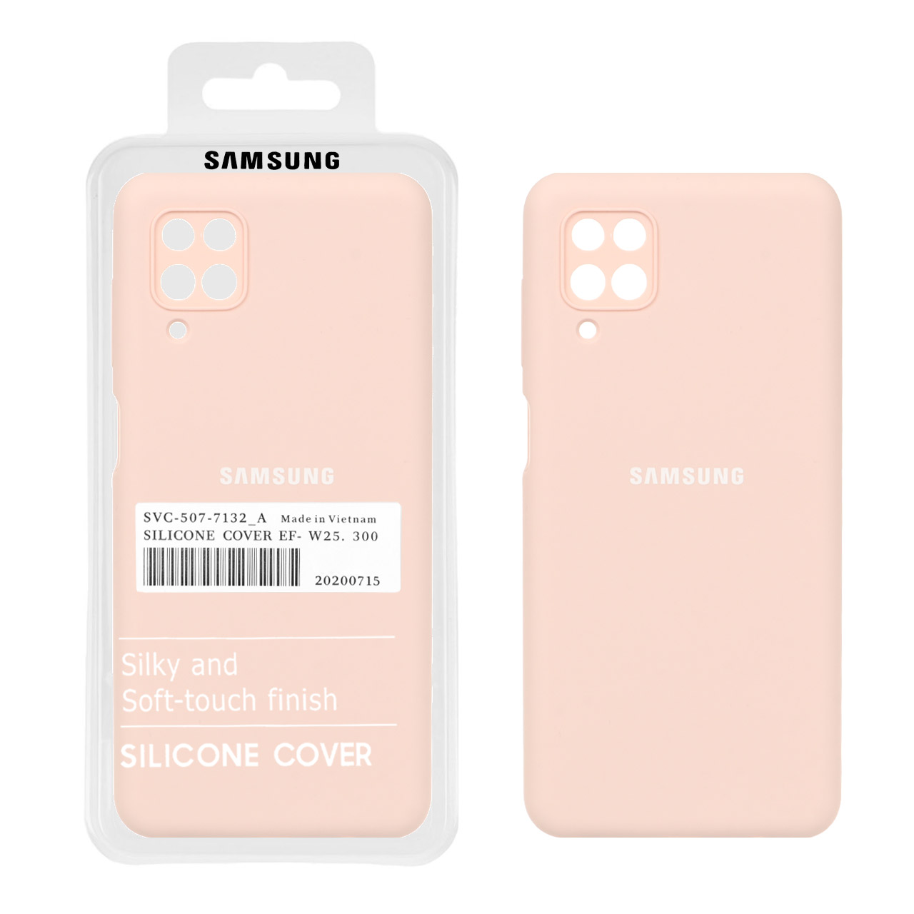 قاب سیلیکونی پاک کنی اورجینال درجه یک Samsung Galaxy A12 / M12 / F12 - کالباسی (پک دار)