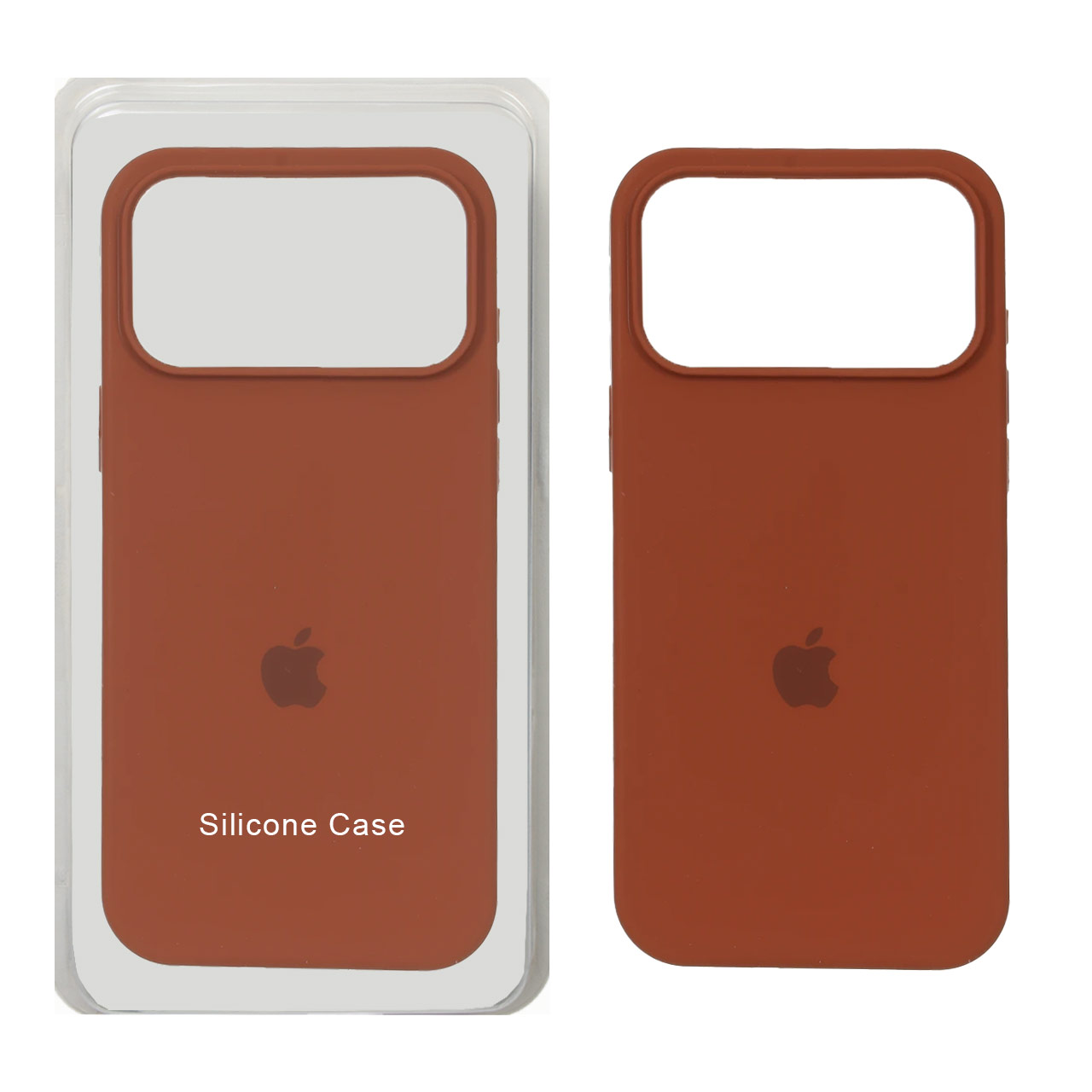 قاب سیلیکونی پاک کنی اورجینال Apple iPhone 17 Pro Max - قهوه ای (پک اصلی)