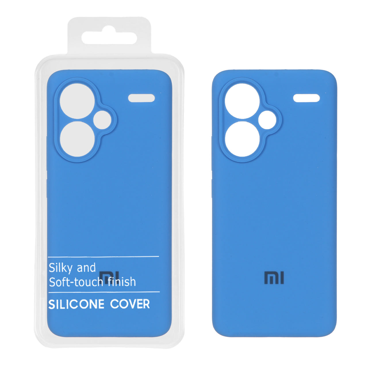 قاب سیلیکونی پاک کنی اورجینال Master Quality مدل Xiaomi Redmi Note 13 Pro Plus 5G - آبی (پک دار)