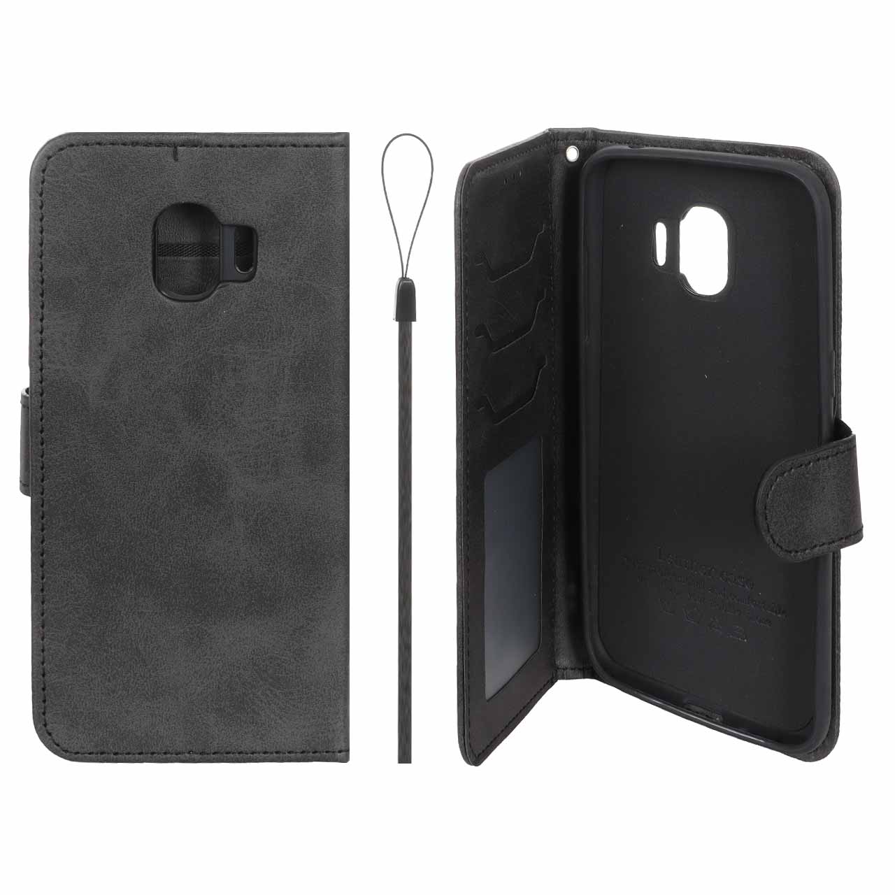 کیف موبایل مگنتی درجه یک داخل خز MNC Plus مدل Samsung Galaxy J2 Pro / J250 - مشکی