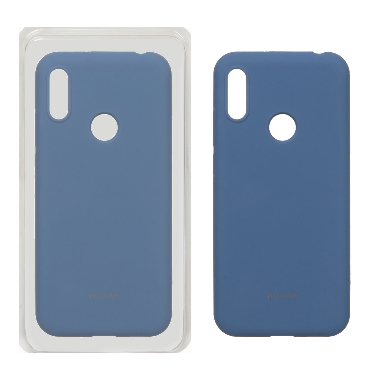 قاب سیلیکونی پاک کنی اورجینال Huawei Y6 (2019) / Y6 Prime (2019) / Y6s / Honor 8a - آبی تیره (پک اصلی)