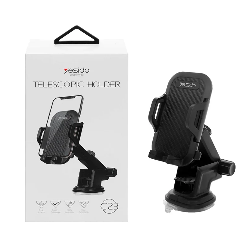 هولدر گوشی موبایل پایه دار yesido مدل C23-مشکی
