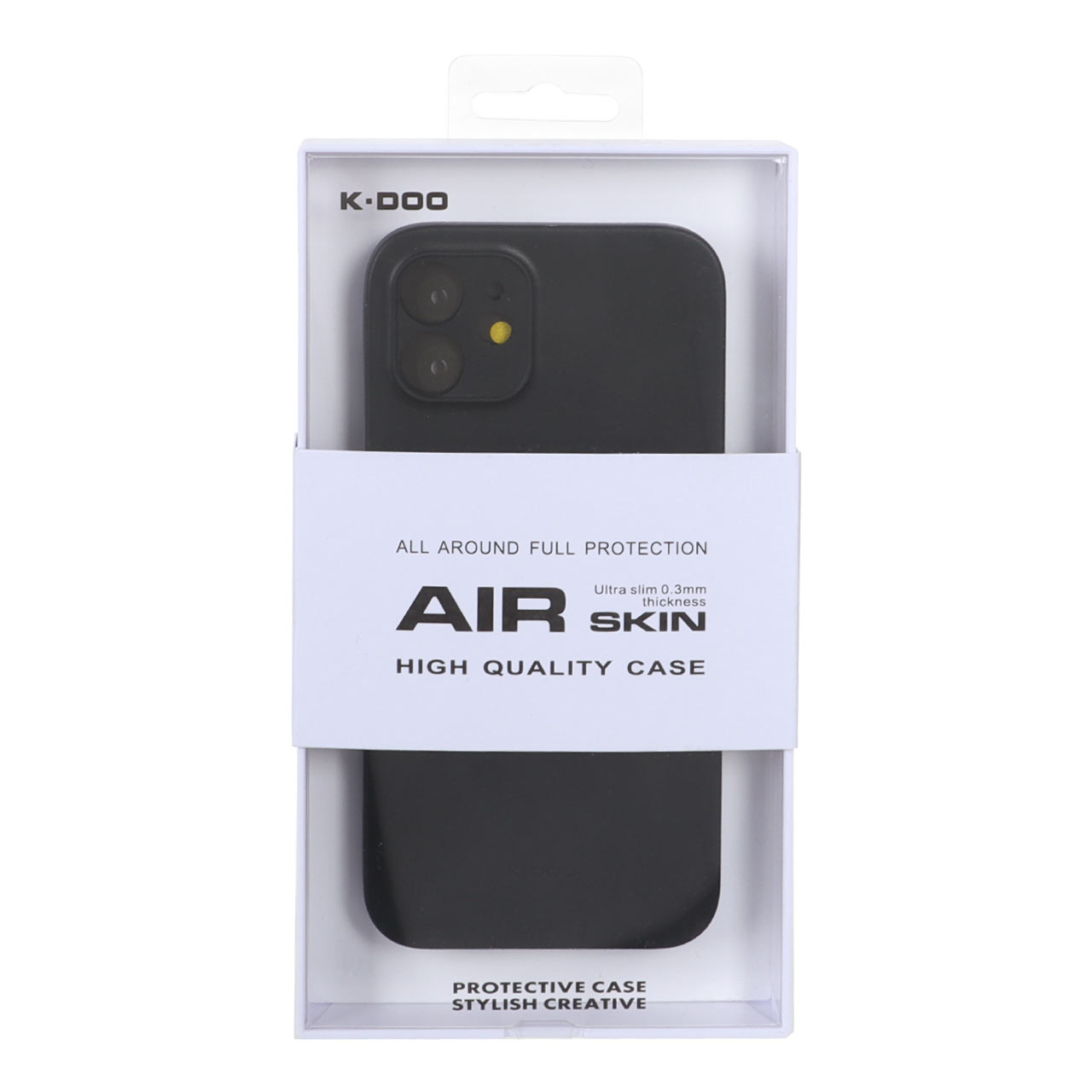 قاب Original KZDoo Air Skin مدل Apple iPhone 12 - مشکی (پک دار) - NTC