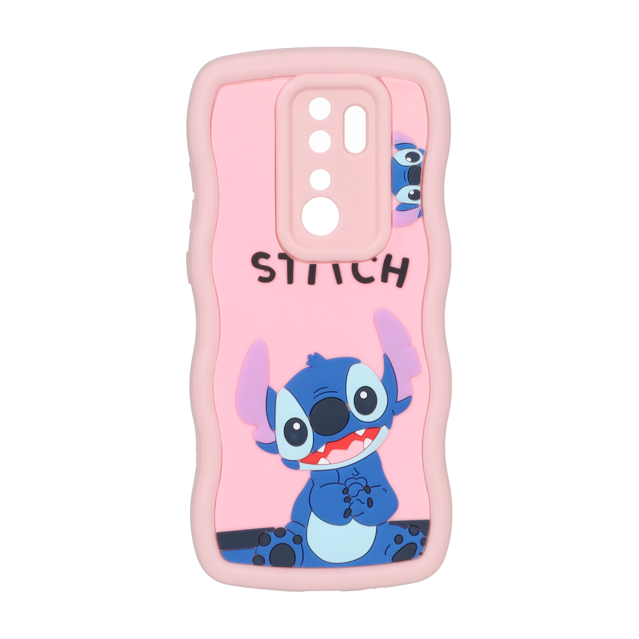 قاب کنگره ای عروسک برجسته محافظ لنزدار Xiaomi Redmi Note 8 Pro - طرح 61