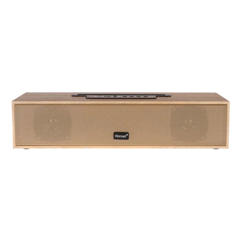 اسپیکر بی سیم BIG SOUND مدل Wooden KTS-1738 - بژ