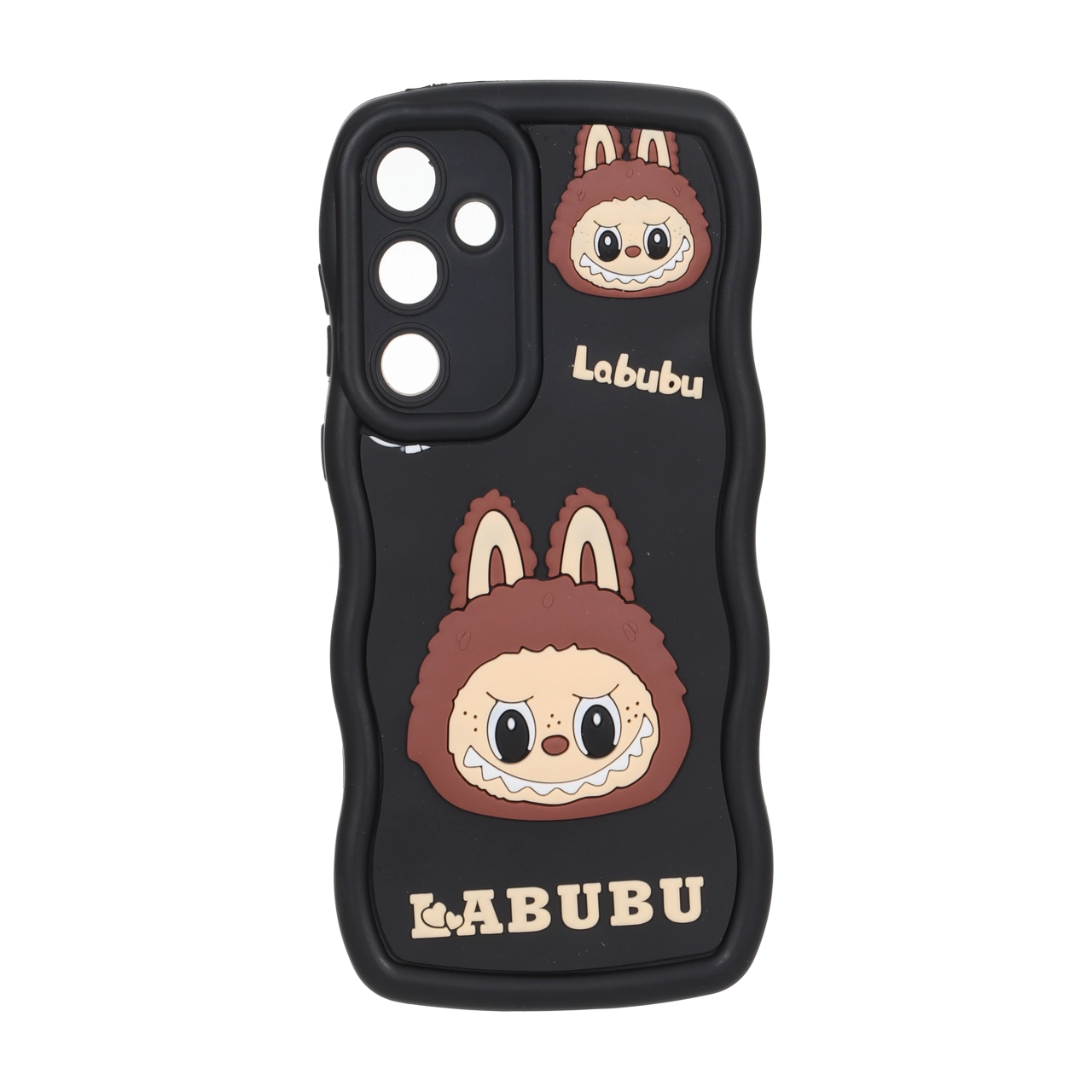 قاب کنگره ای عروسک برجسته محافظ لنزدار Samsung Galaxy A55 - طرح 187