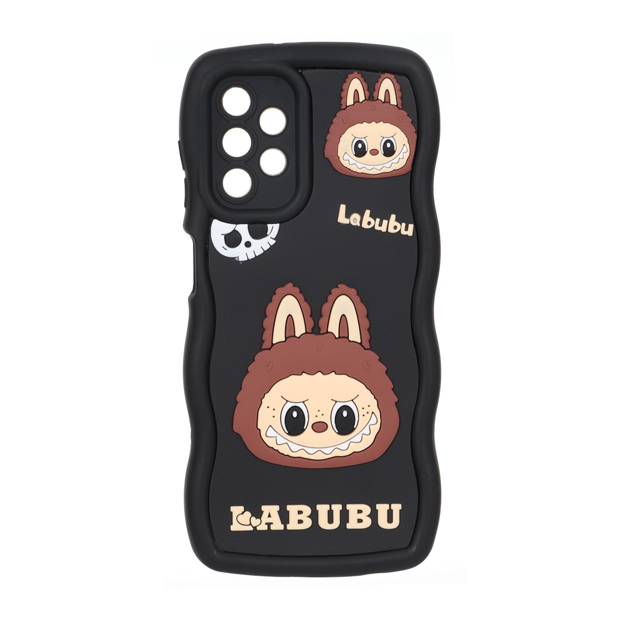 قاب کنگره ای عروسک برجسته محافظ لنزدار Samsung Galaxy A13 4G - طرح 92