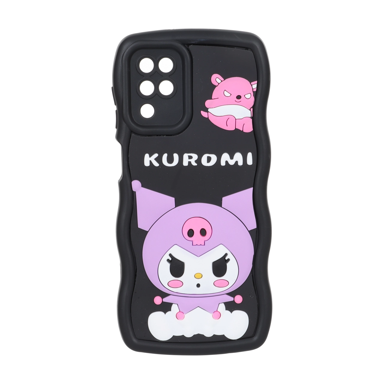 قاب کنگره ای عروسک برجسته محافظ لنزدار Samsung Galaxy A12 / M12 / F12 - طرح 210