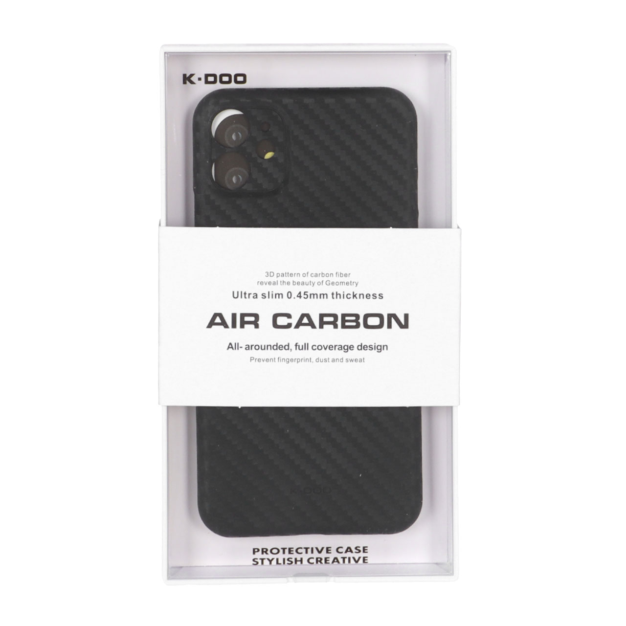 قاب محافظ لنزدار Apple iPhone 11 - Original KZDoo Air Carbon - مشکی ( پک دار) - NTC