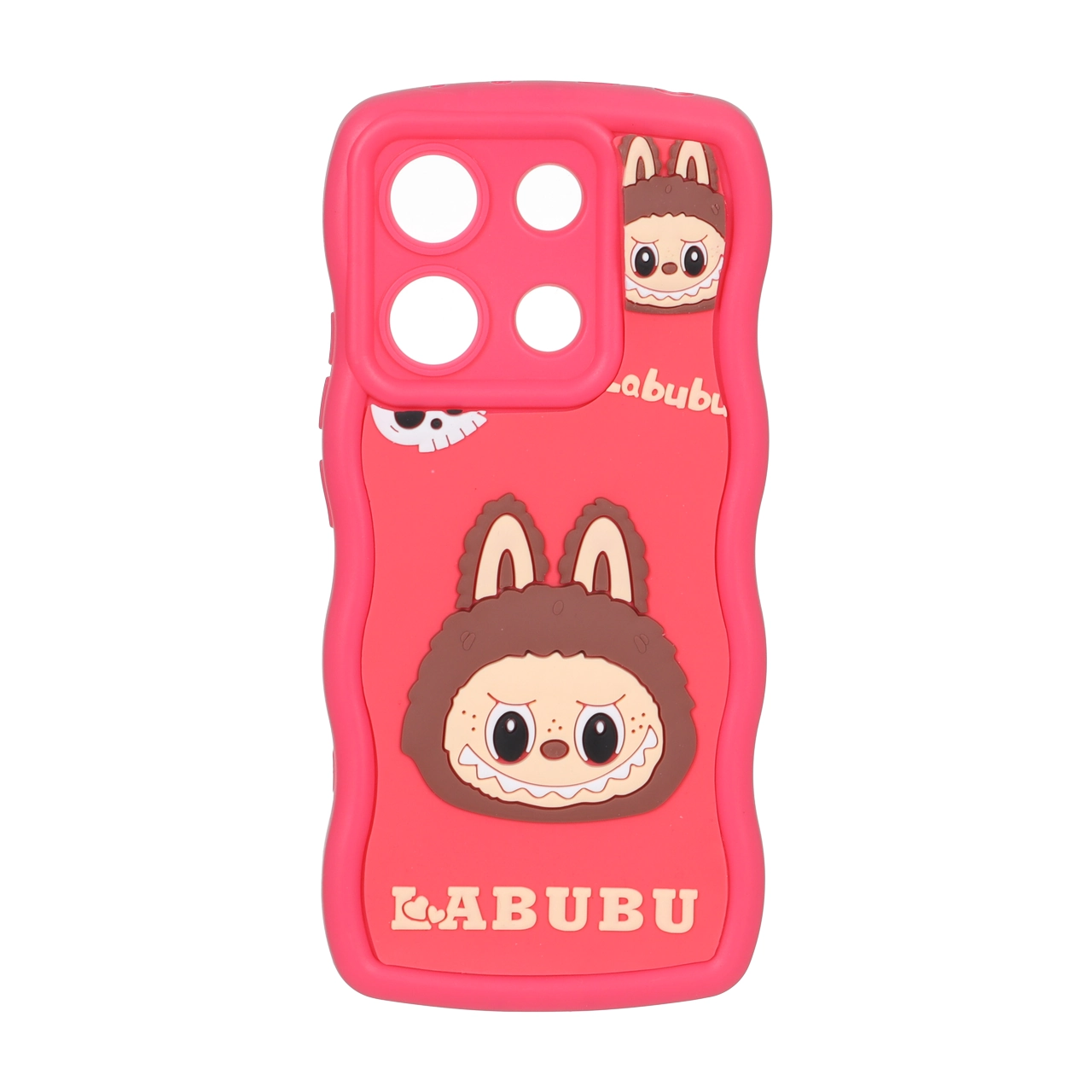 قاب کنگره ای عروسک برجسته محافظ لنزدار Xiaomi Redmi Note 13 4G - طرح 32