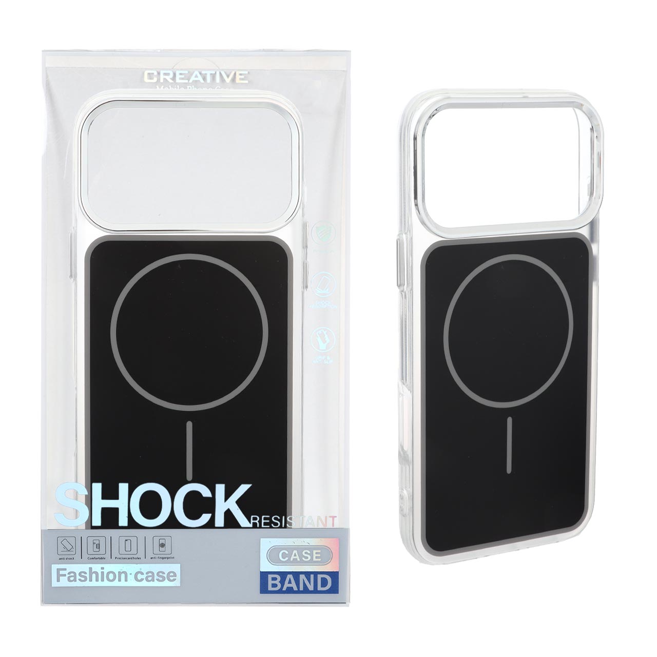 قاب اورجینال Unique Case مات رنگی MagSafe لنز کروم Apple iPhone 17 Pro Max - مشکی (پک دار)