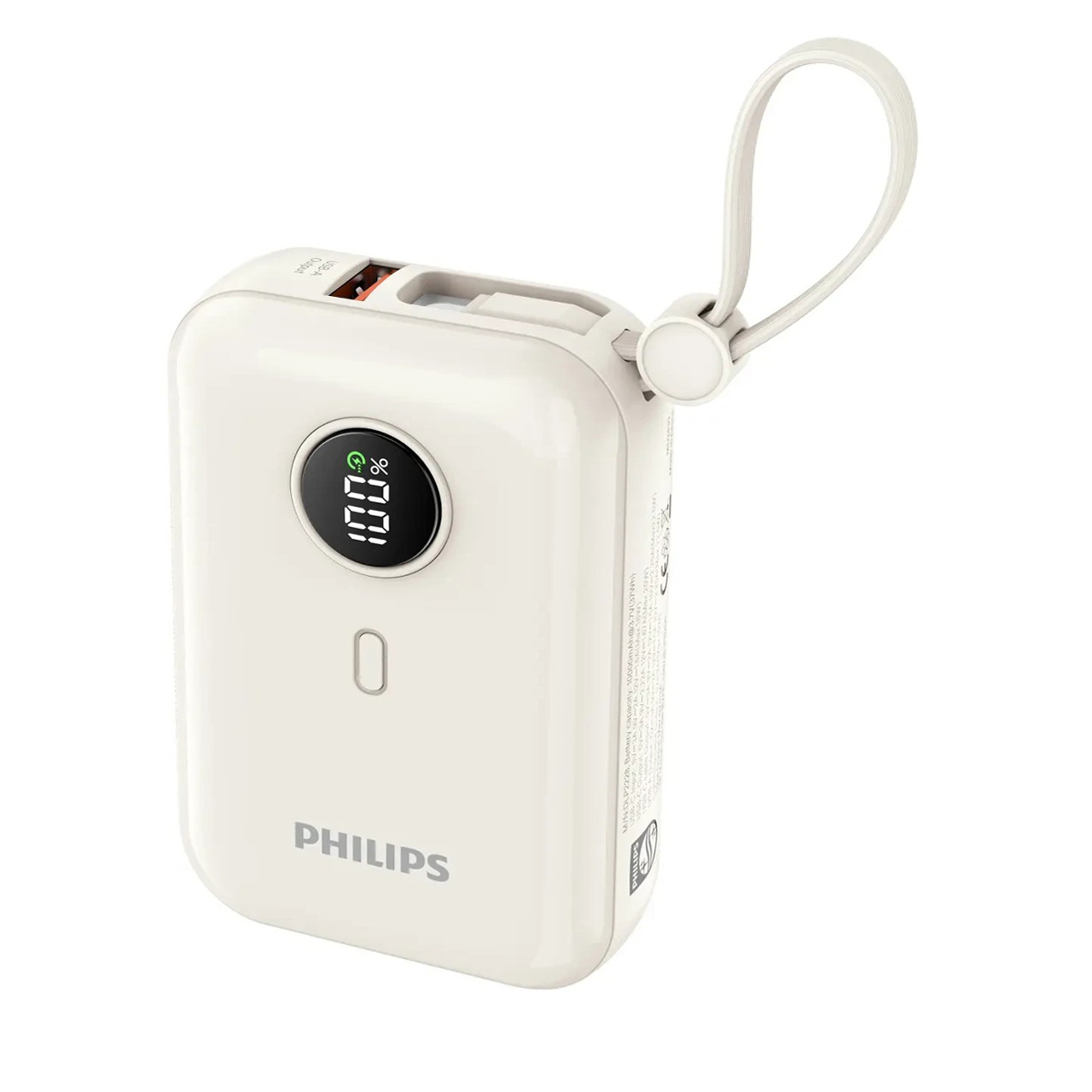 پاوربانک PD و فست شارژ Philips 10000mAh مدل DLP2228CW 22.5W - سفید (گارانتی دوساله سی آوا)