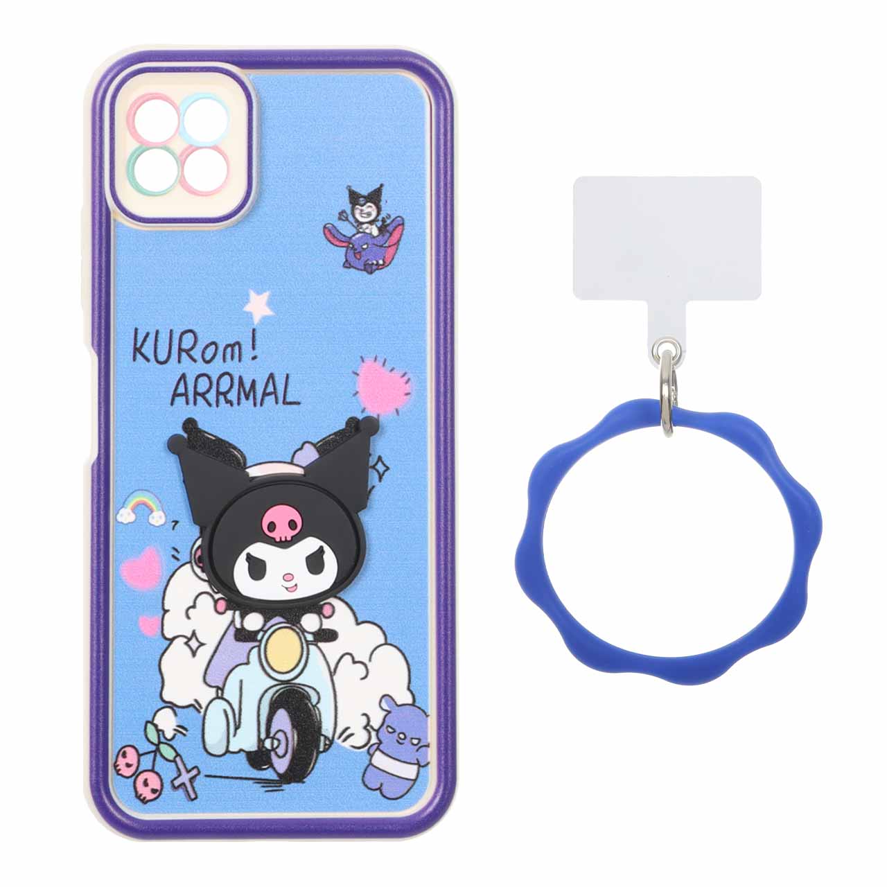 قاب Solid Case عروسک برجسته النگویی Samsung Galaxy A22 5G - طرح 430