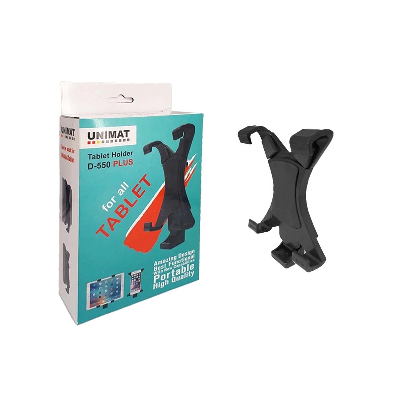 هولدر گوشی موبایل و تبلت Unimat مدل D-550 Plus مخصوص اتصال به سه پایه - مشکی - MMS