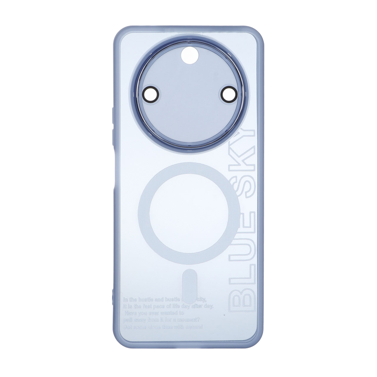 قاب Diamond Space طرح مگ سیف لنز گلس دار Honor X9c - آبی - MPS