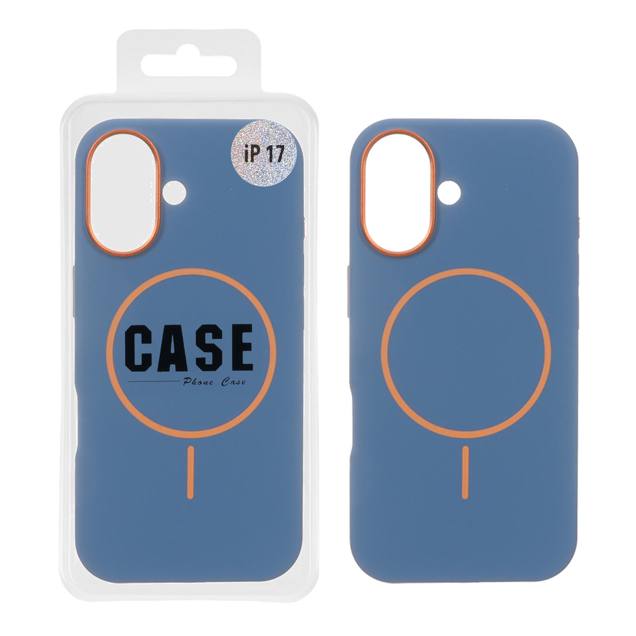 قاب سیلیکونی پاک کنی اورجینال درجه یک MagSafe لنز فلزی Apple iPhone 17 - آبی تیره (پک دار) - MPS