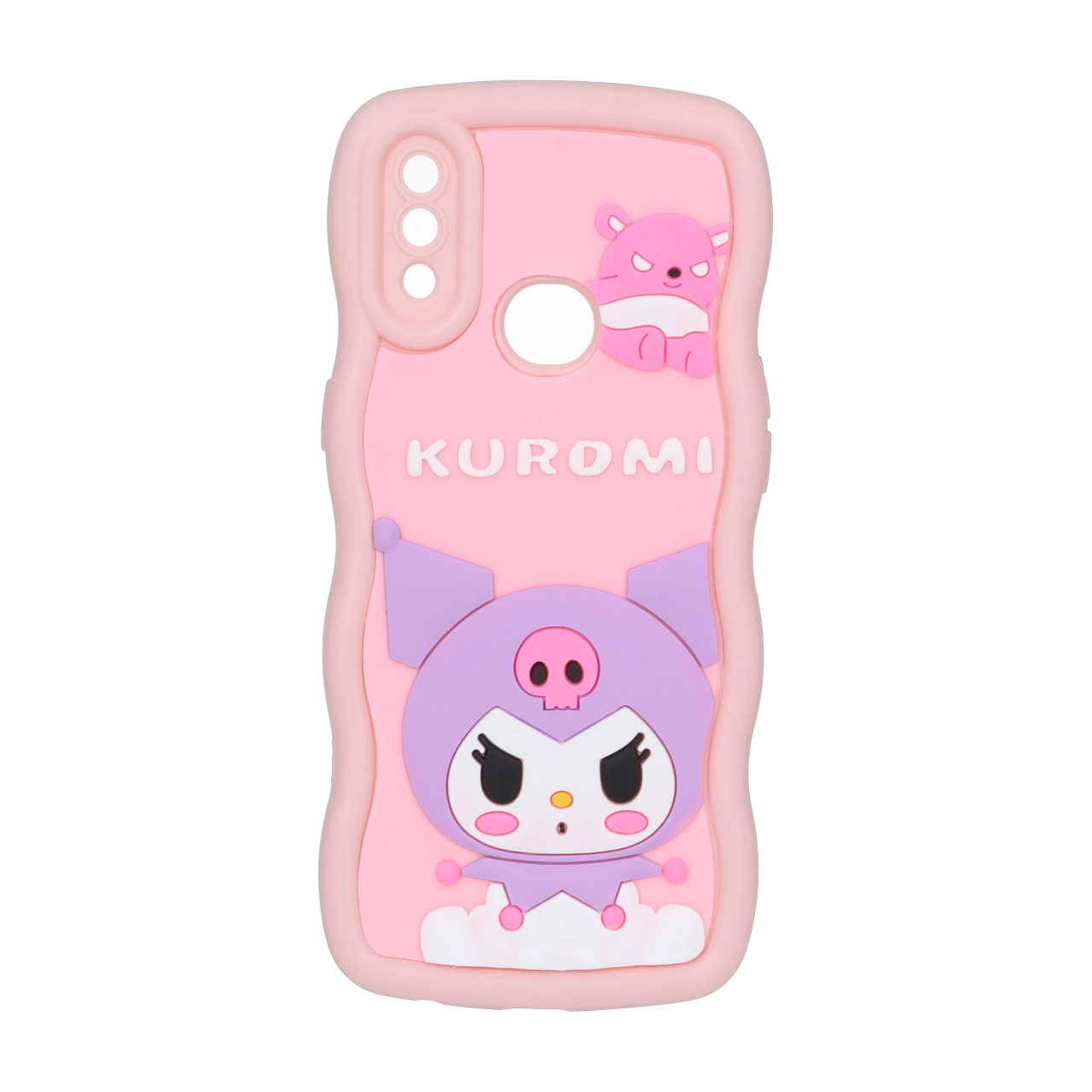 قاب کنگره ای عروسک برجسته محافظ لنزدار Samsung Galaxy A10s - طرح 130