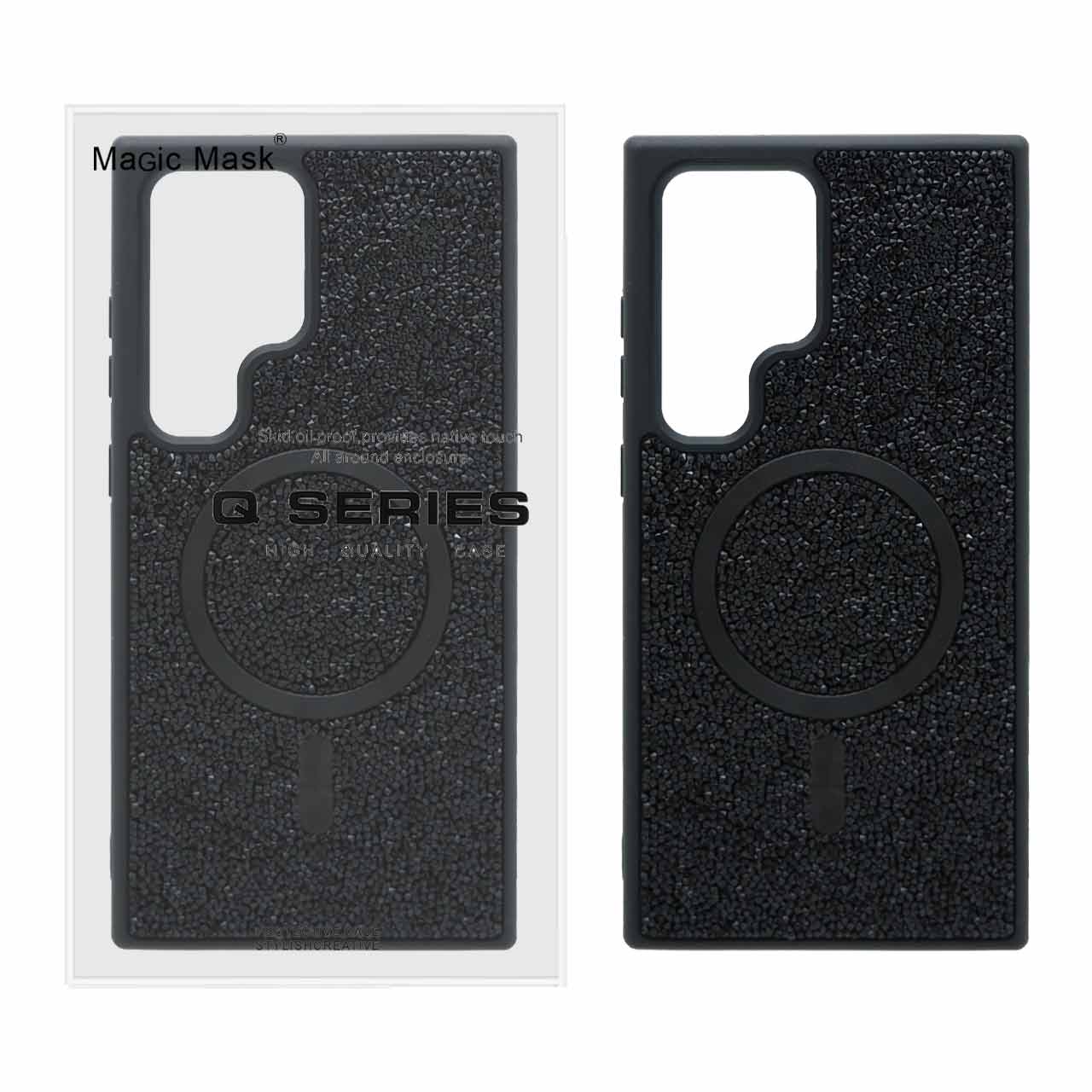 قاب اورجینال دیاموند Magsafe مدل Samsung Galaxy S24 Ultra - مشکی (پک دار)