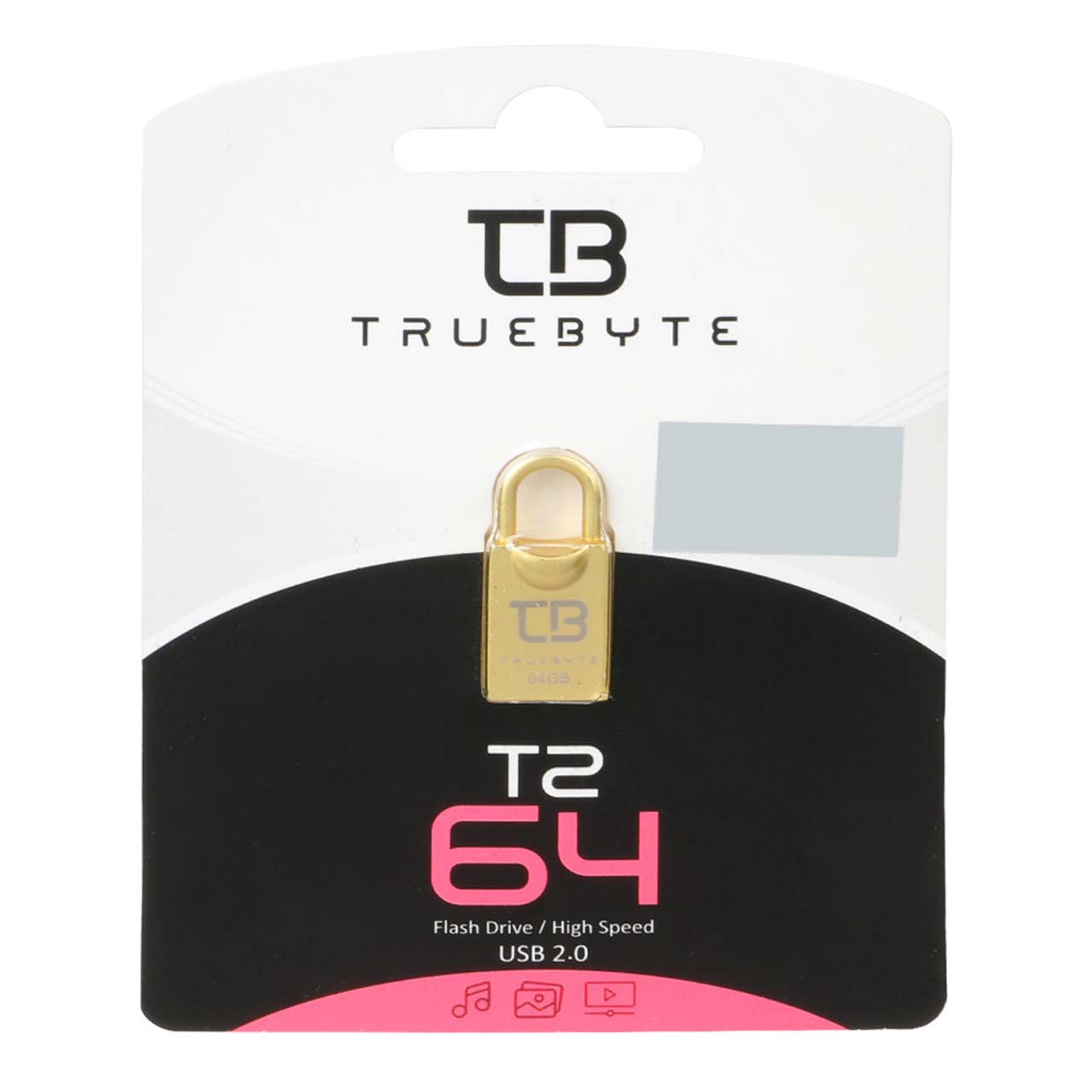 TRUEBYTE T2 USB2.0 Flash Memory-64GB طلایی (گارانتی مادام العمر شرکت آی تین)
